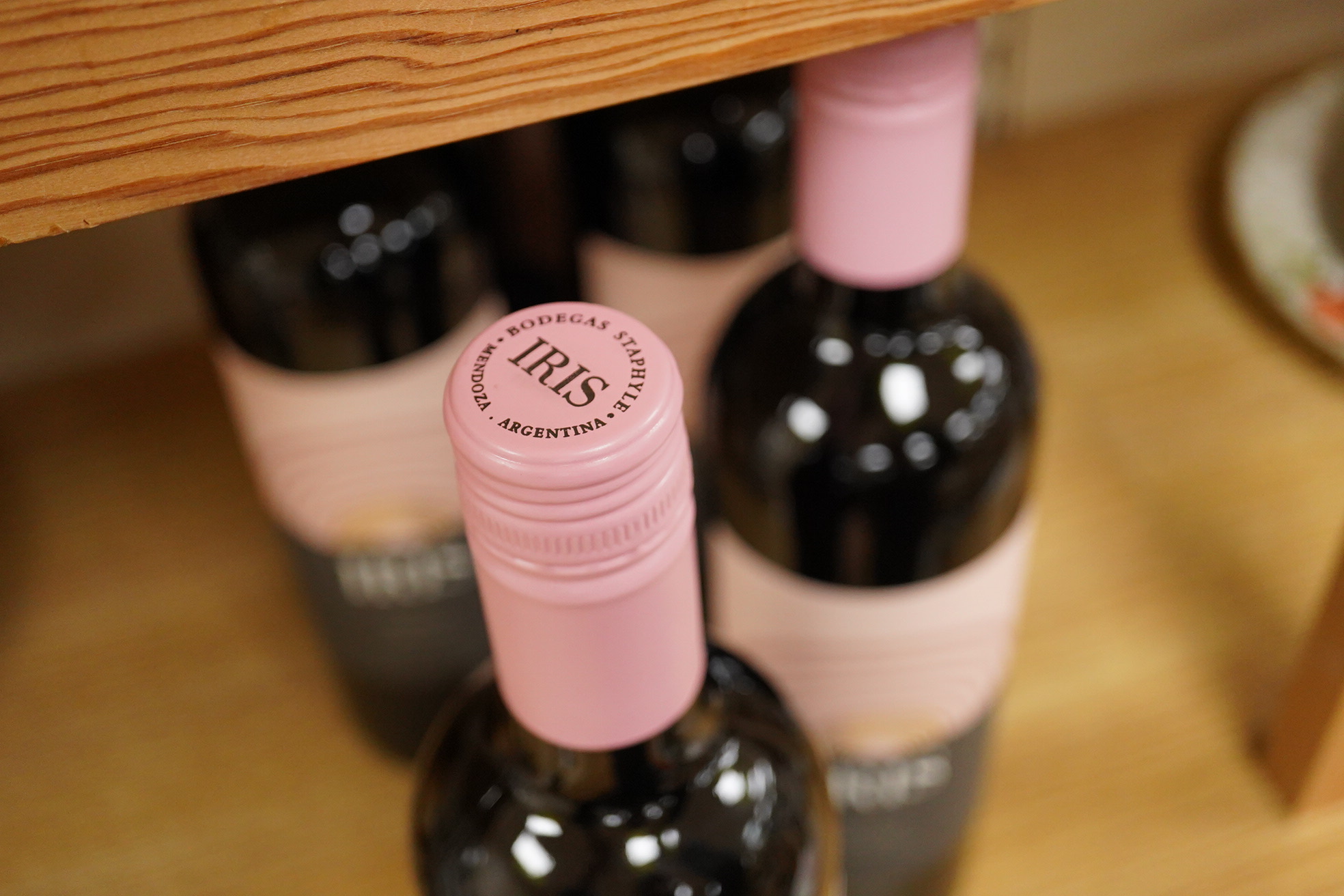 Six bottles of Iris Merlot Mendoza Argentina.